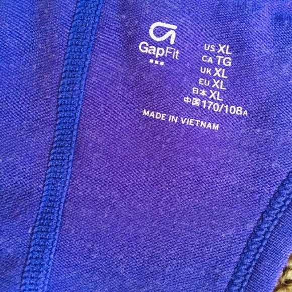 GAP FIT Racerback Scoop Tank/Top Purple Size XL - Picture 8 of 9